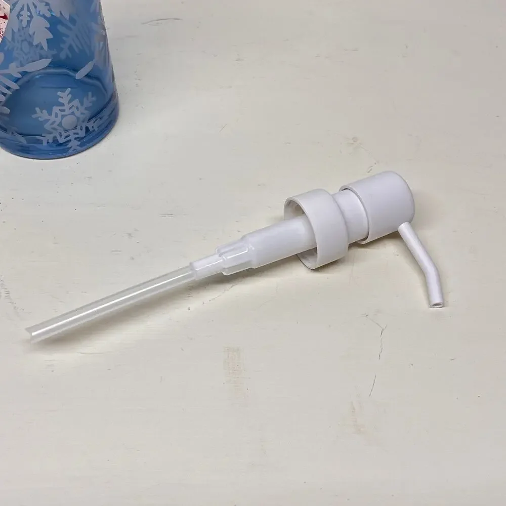 Snowflake Soap and Lotion Dispenser Glass 16oz.